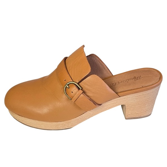 Madewell Monique Buckle Strap Leather Clog Sz 8.5 - Picture 7 of 14